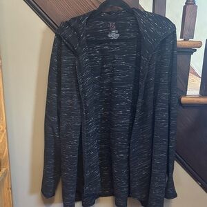 Active USA Black and White Hooded Cardigan